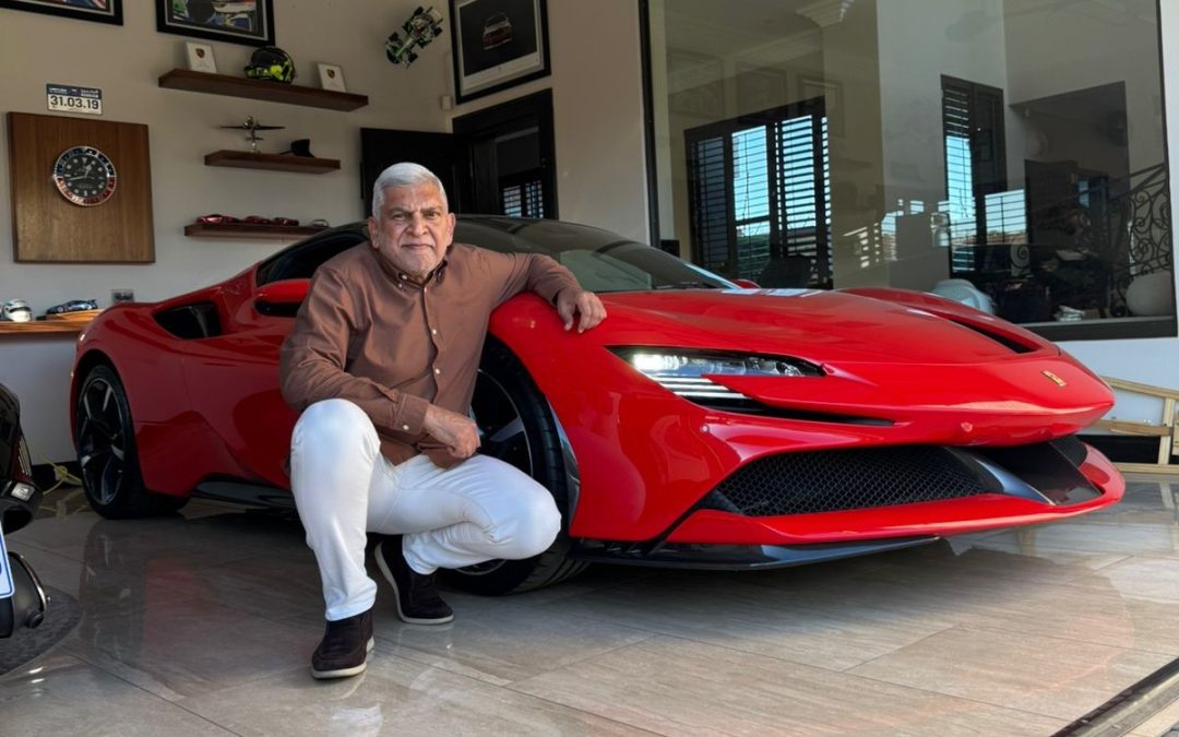 Farouk Dangor with his Ferrari SF90 Stradale